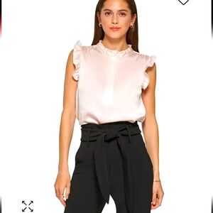 DKNY Women's pink blouse, size large.